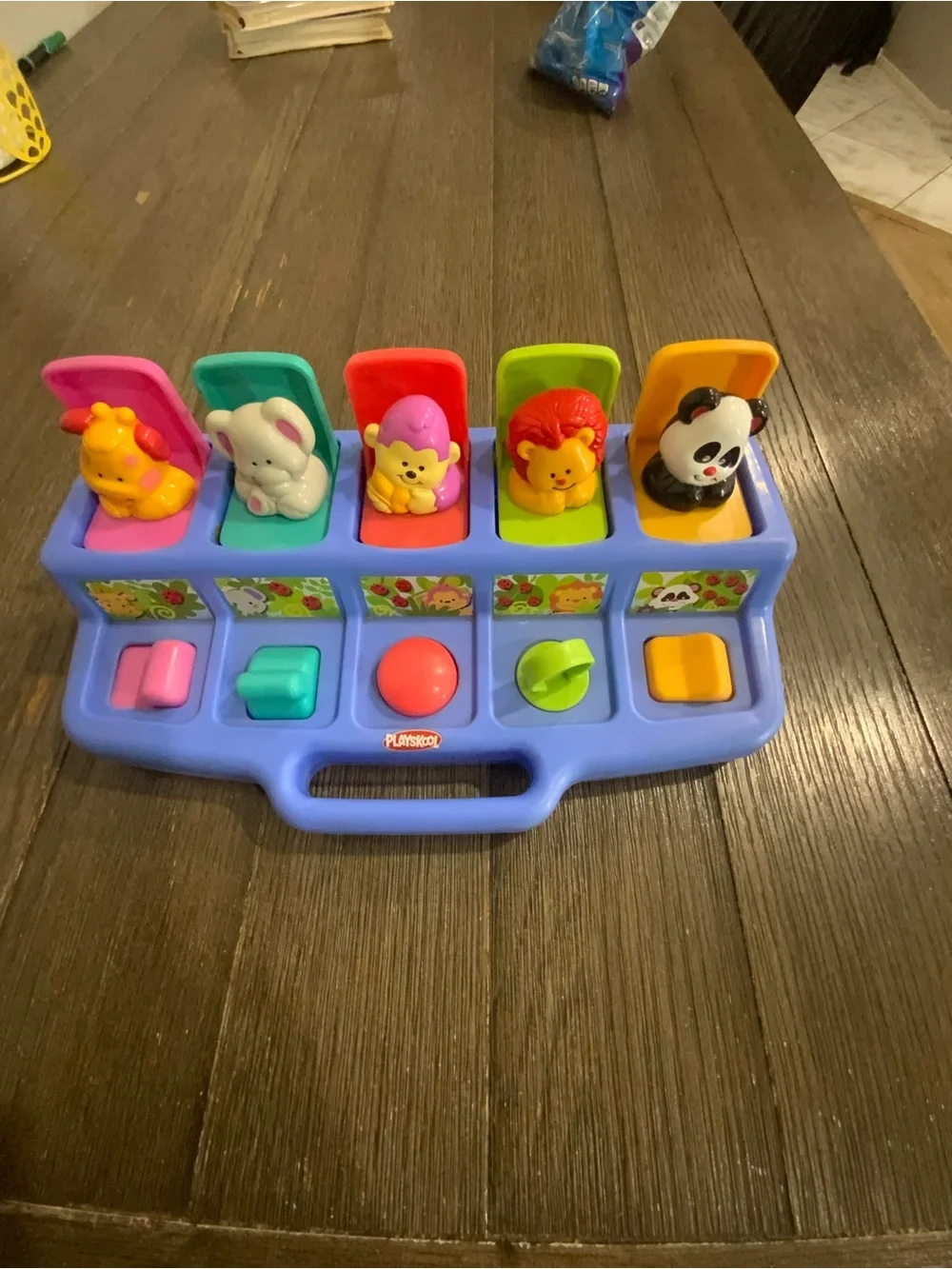 Playskool Vintage 1995 poppin pals pop up jungle animals